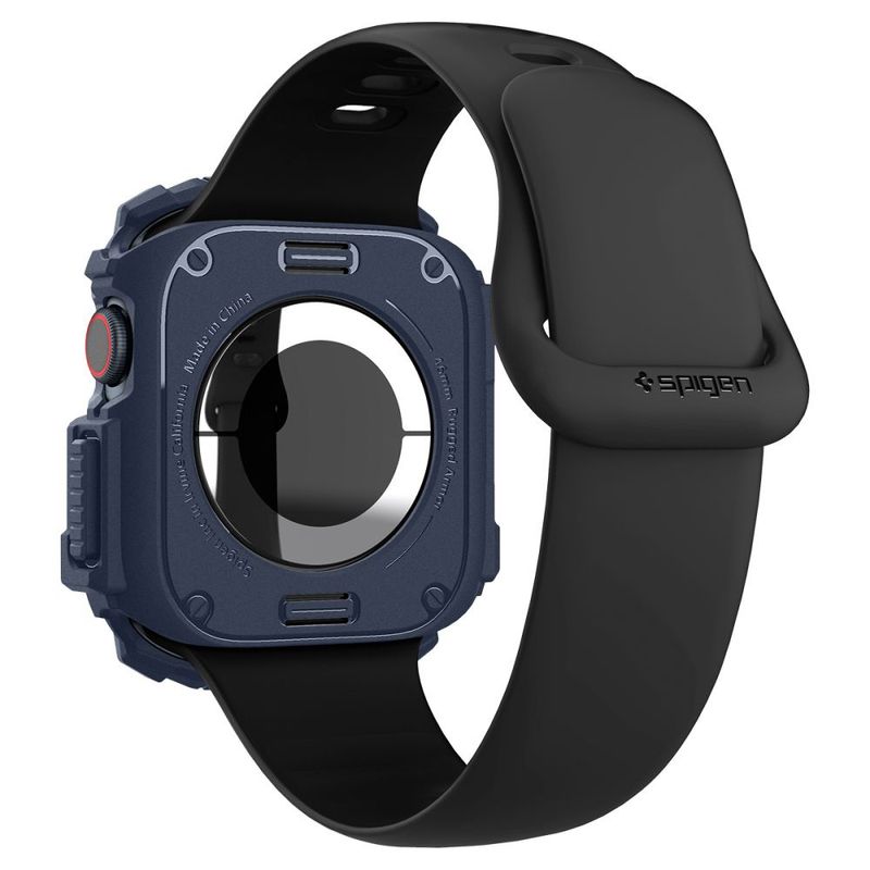 Laptop, Telefoane si Tablete - Wearables si gadgeturi - Wearables - Accesorii wearables - Husa pentru Apple Watch 10 46mm - Spigen Rugged Armor - Albastru inchis Albastru - Infinity.ro