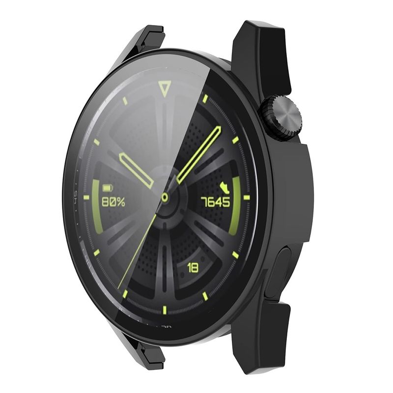 Laptop, Telefoane si Tablete - Wearables si gadgeturi - Wearables - Smartwatch-uri - Husa pentru Huawei Watch GT 3 (46mm) + Folie - Techsuit Defense360 Pro - Negru - Infinity.ro