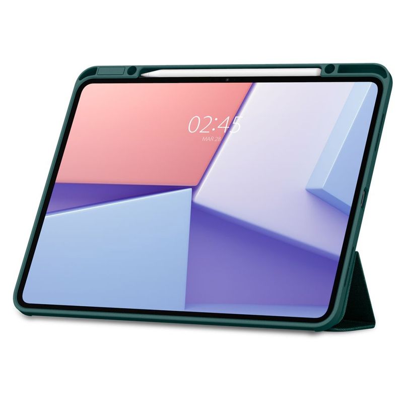 Laptop, Telefoane si Tablete - Tablete si accesorii tablete - Accesorii Tablete - Huse tablete - Husa pentru iPad Pro 13 (2024) - Spigen Urban Fit - Albastru inchis Verde - Infinity.ro
