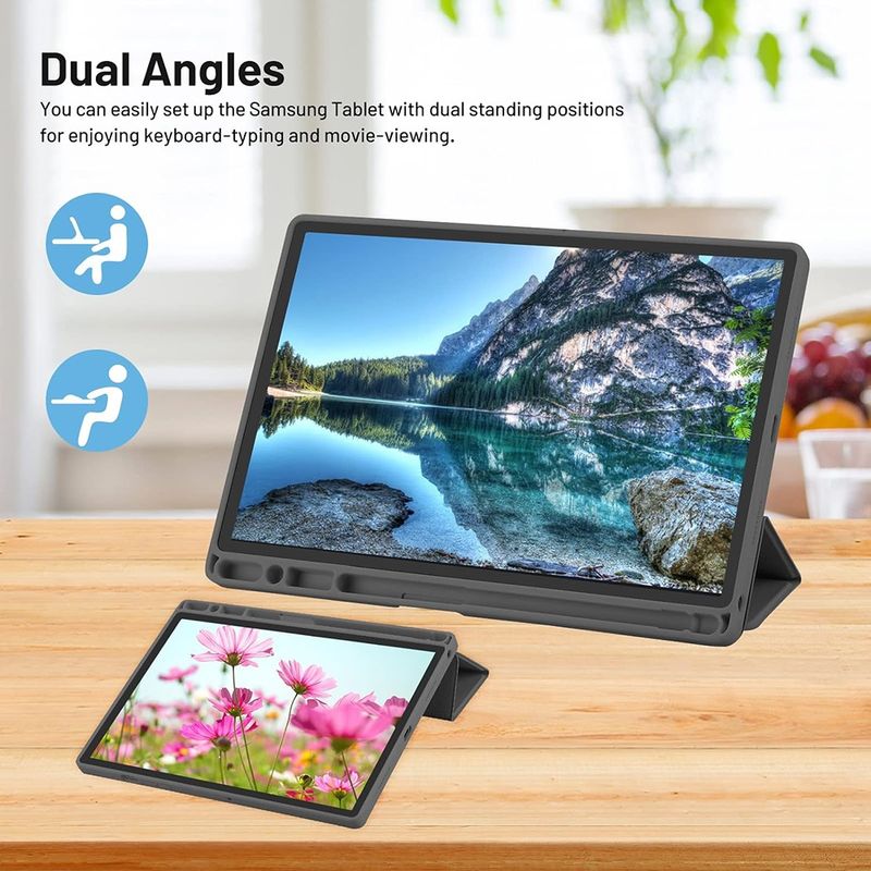 Laptop, Telefoane si Tablete - Tablete si accesorii tablete - Accesorii Tablete - Huse tablete - Husa pentru Samsung Galaxy Tab A8 10.5 (2021) - Techsuit Flex Trifold - Sky Albastru - Infinity.ro