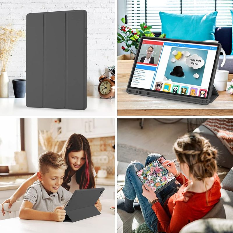 Laptop, Telefoane si Tablete - Tablete si accesorii tablete - Accesorii Tablete - Huse tablete - Husa pentru Samsung Galaxy Tab A8 10.5 (2021) - Techsuit Flex Trifold - Sky Albastru - Infinity.ro