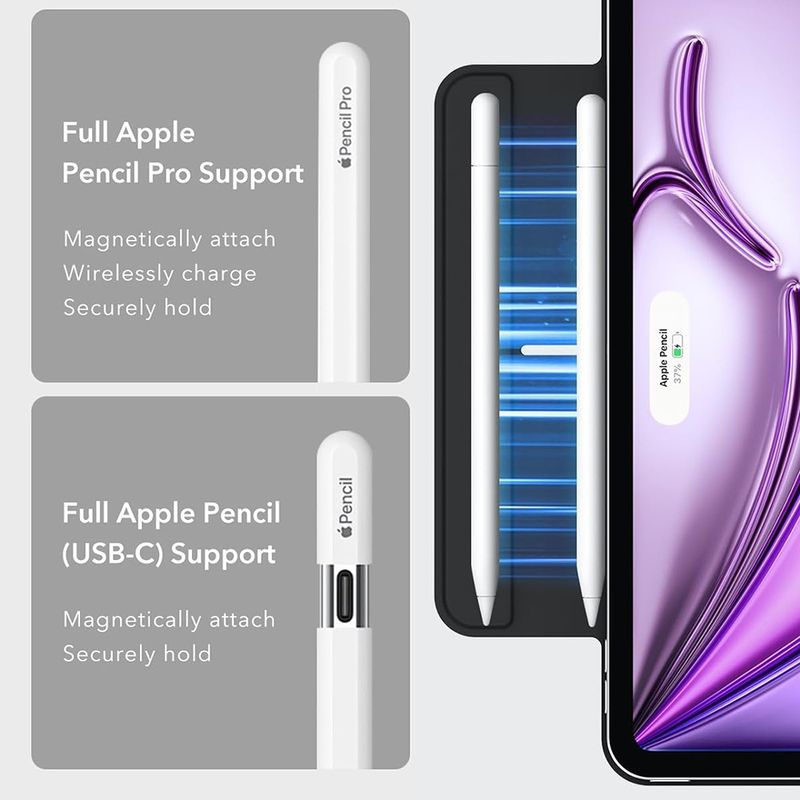 Laptop, Telefoane si Tablete - Tablete si accesorii tablete - Accesorii Tablete - Huse tablete - Husa pentru iPad Air 13 (2024) - ESR Rebound Magnetic - Negru - Infinity.ro