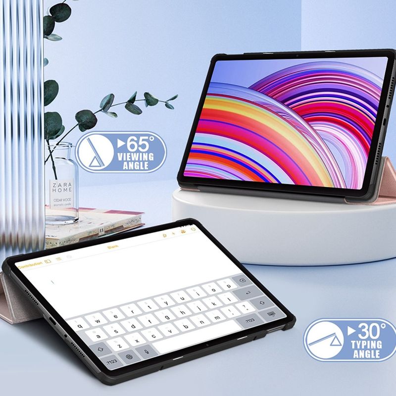 Laptop, Telefoane si Tablete - Tablete si accesorii tablete - Accesorii Tablete - Huse tablete - Husa pentru Xiaomi Rosumi Pad Pro / Poco Pad - Techsuit FoldPro - Rose Auriu - Infinity.ro