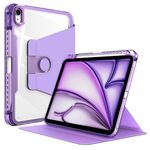 Laptop, Telefoane si Tablete - Tablete si accesorii tablete - Accesorii Tablete - Huse tablete - Husa pentru iPad Air 13 (2024) - Techsuit Crystal Vision - Mov - Infinity.ro