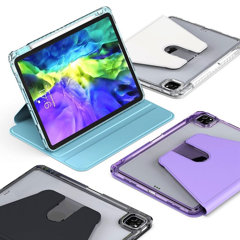 Laptop, Telefoane si Tablete - Tablete si accesorii tablete - Accesorii Tablete - Huse tablete - Husa pentru iPad Air 13 (2024) - Techsuit Crystal Vision - Mov - Infinity.ro