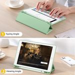 Laptop, Telefoane si Tablete - Tablete si accesorii tablete - Accesorii Tablete - Huse tablete - Husa pentru iPad 10.2 (2019 / 2020 / 2021) - Techsuit Flex Trifold - Verde - Infinity.ro