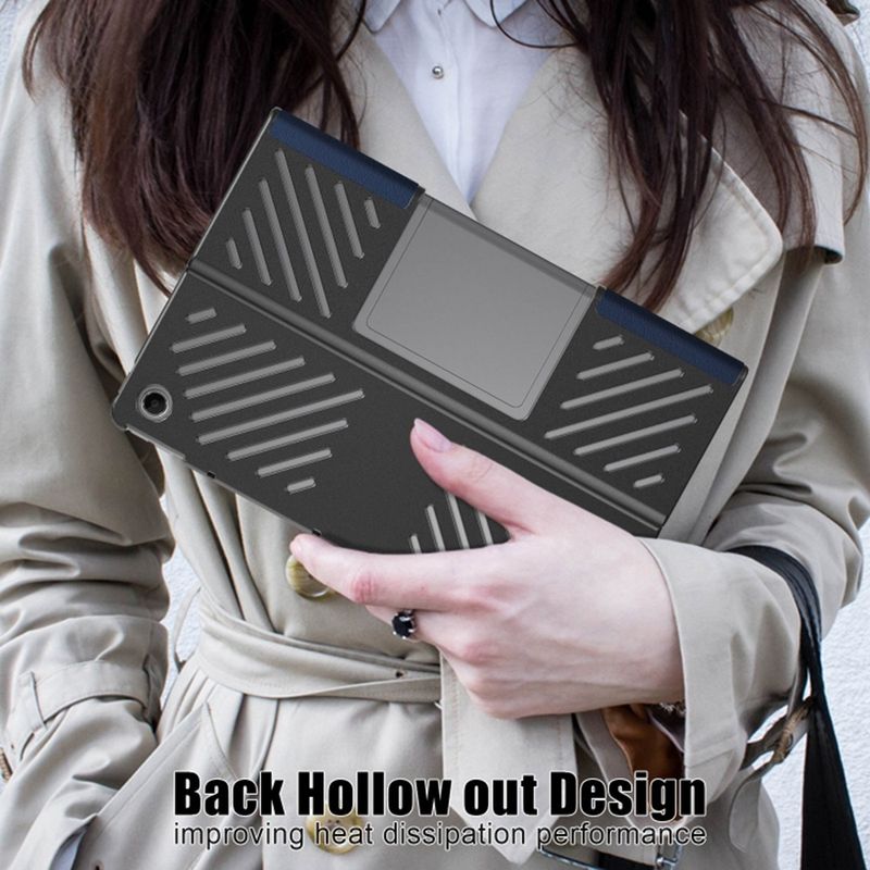 Laptop, Telefoane si Tablete - Tablete si accesorii tablete - Accesorii Tablete - Huse tablete - Husa pentru Lenovo Tab Plus - Techsuit FoldPro - Albastru - Infinity.ro