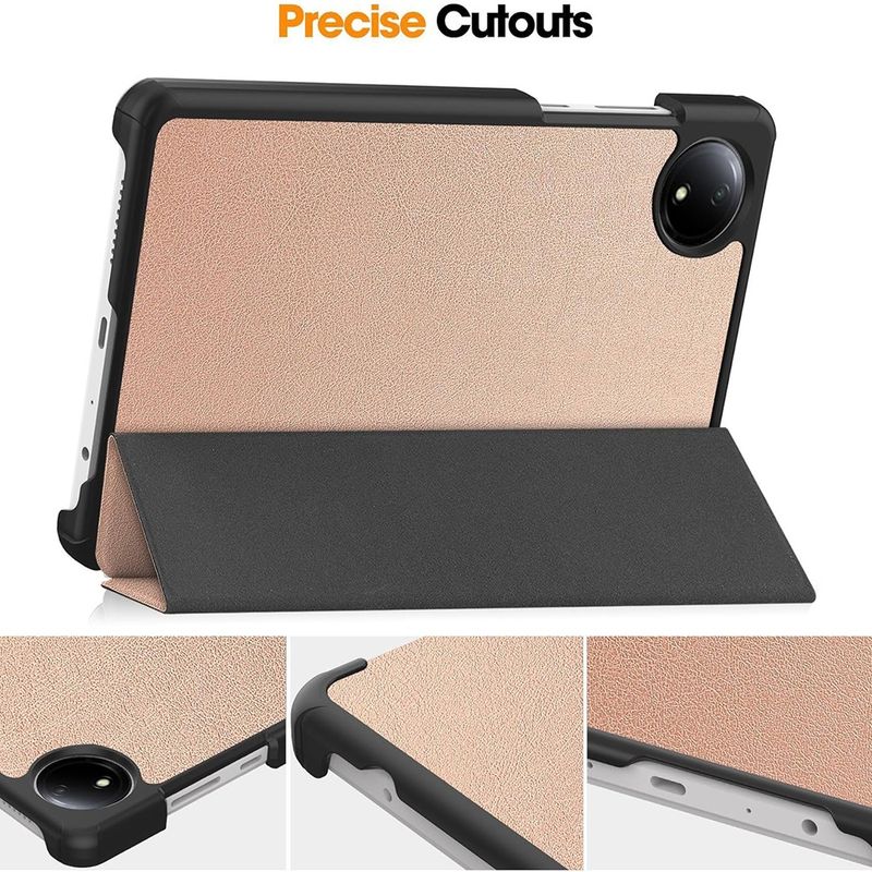 Laptop, Telefoane si Tablete - Tablete si accesorii tablete - Accesorii Tablete - Huse tablete - Husa pentru Xiaomi Rosumi Pad SE 4G - Techsuit FoldPro - Rose Auriu - Infinity.ro