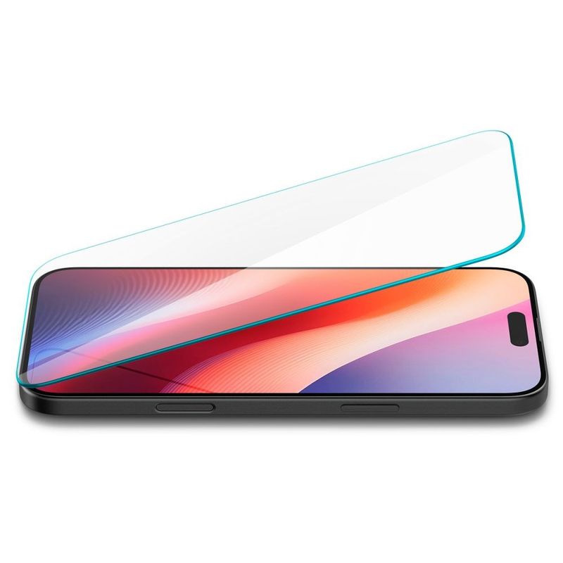 Laptop, Telefoane si Tablete - Telefoane mobile si accesorii - Accesorii Telefoane - Folii protectie telefoane - Folie pentru iPhone 15 / iPhone 16 - Spigen Glas.tR Slim - Transparent - Infinity.ro