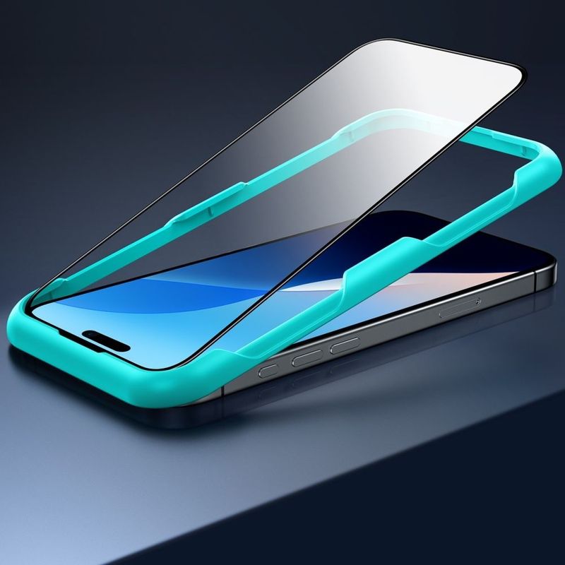 Laptop, Telefoane si Tablete - Telefoane mobile si accesorii - Accesorii Telefoane - Folii protectie telefoane - Folie pentru iPhone 16 Pro Max (set 2) - ESR TempeRosu Glass - Transparent - Infinity.ro