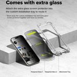 Laptop, Telefoane si Tablete - Telefoane mobile si accesorii - Accesorii Telefoane - Folii protectie telefoane - Folie pentru iPhone 16 Pro (set 2) - Ringke Easy Slide TempeRosu Glass - Privacy - Infinity.ro