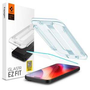 Folie Spigen EZ FIT, AGL07935 pentru Apple iPhone 16 Pro, Sticla Securizata, Full Glue