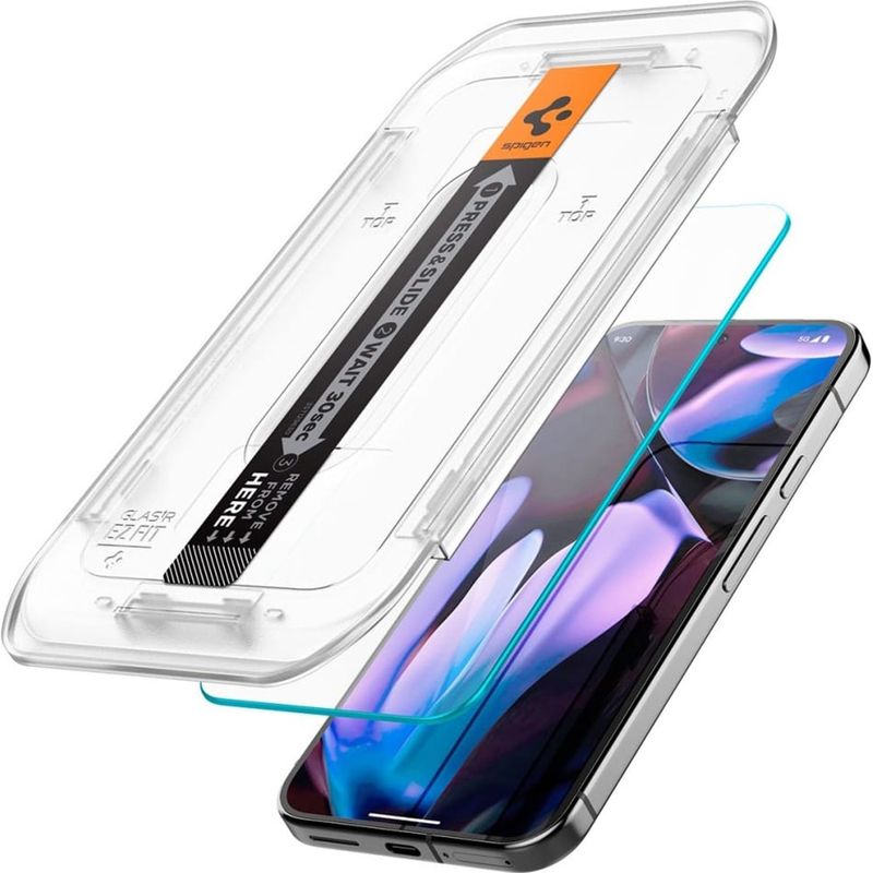 Laptop, Telefoane si Tablete - Telefoane mobile si accesorii - Accesorii Telefoane - Folii protectie telefoane - Folie pentru Google Pixel 9 Pro XL (set 2) - Spigen Glas.tR EZ FIT - Transparent - Infinity.ro