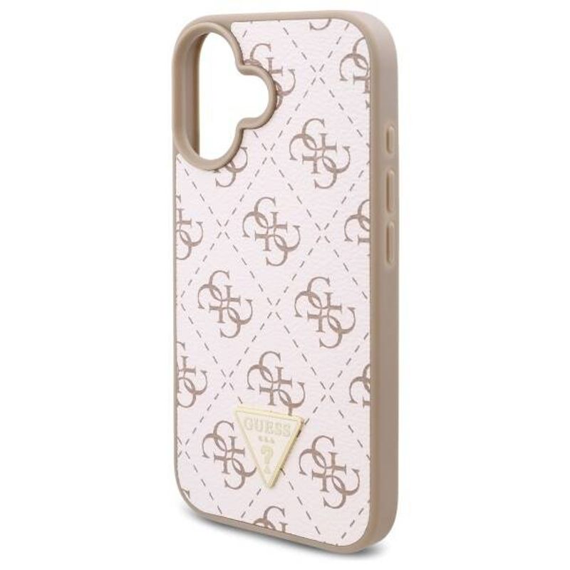 Laptop, Telefoane si Tablete - Telefoane mobile si accesorii - Accesorii Telefoane - Huse telefoane - Husa pentru iPhone 16 - Guess Hardcase 4G Triangle Metal Logo (GUHCP16SPG4GPH) - Alb - Infinity.ro
