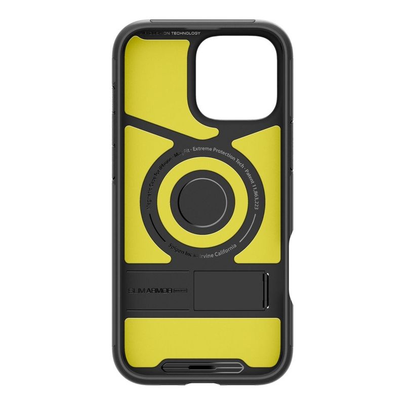 Laptop, Telefoane si Tablete - Telefoane mobile si accesorii - Accesorii Telefoane - Huse telefoane - Husa pentru iPhone 16 Pro - Spigen Slim Armor MagSafe - Negru - Infinity.ro