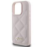 Laptop, Telefoane si Tablete - Telefoane mobile si accesorii - Accesorii Telefoane - Huse telefoane - Husa pentru iPhone 16 Pro - Guess Quilted Metal Logo (GUHCP16LPSQSQSP) - Roz - Infinity.ro
