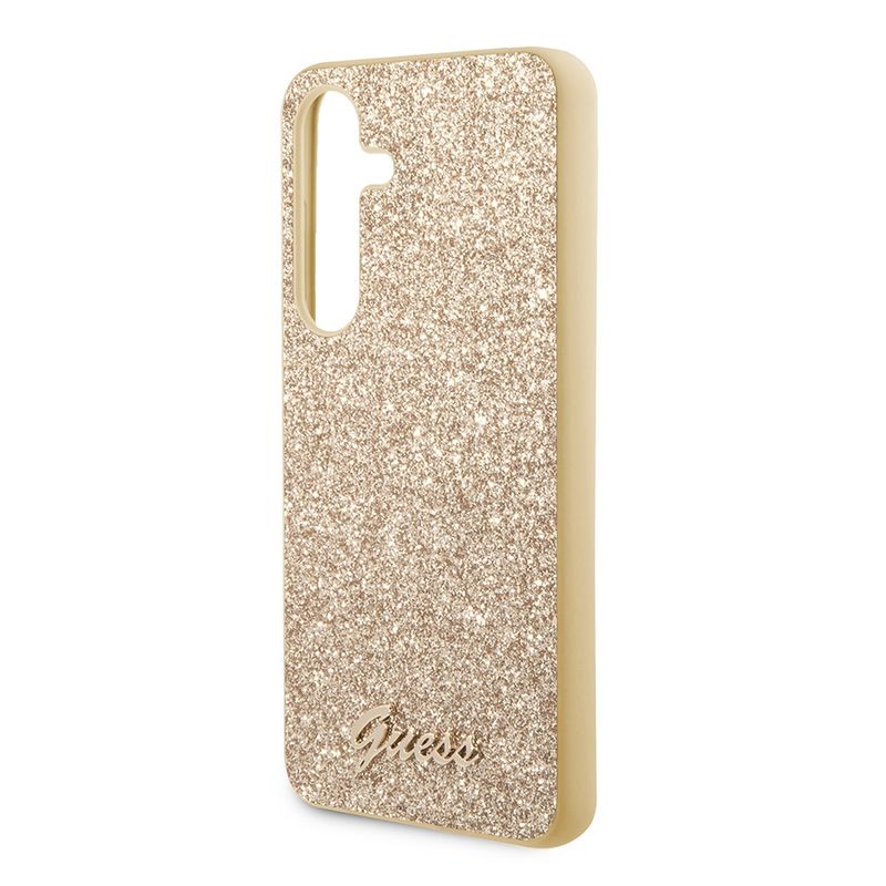 Laptop, Telefoane si Tablete - Telefoane mobile si accesorii - Accesorii Telefoane - Huse telefoane - Husa pentru Samsung Galaxy S24 - Guess Glitter Script (GUHCS24SHGGSHD) - Auriu - Infinity.ro