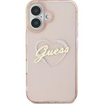 Laptop, Telefoane si Tablete - Telefoane mobile si accesorii - Accesorii Telefoane - Huse telefoane - Husa pentru iPhone 16 - Guess Hardcase IML Heart (GUHCP16SHCHGSPP) - Roz - Infinity.ro