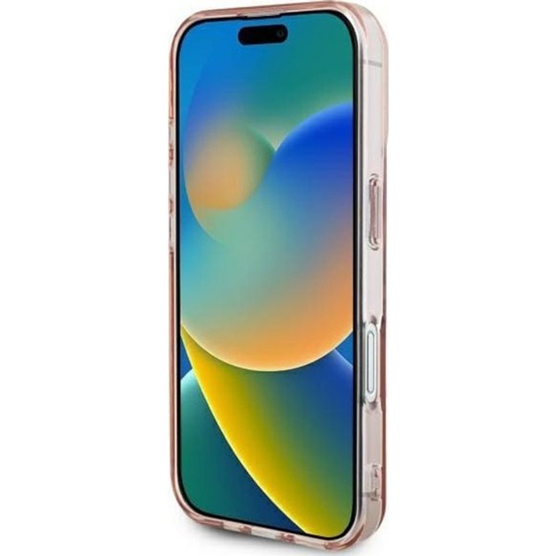 Laptop, Telefoane si Tablete - Telefoane mobile si accesorii - Accesorii Telefoane - Huse telefoane - Husa pentru iPhone 16 - Guess Hardcase IML Heart (GUHCP16SHCHGSPP) - Roz - Infinity.ro