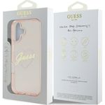 Laptop, Telefoane si Tablete - Telefoane mobile si accesorii - Accesorii Telefoane - Huse telefoane - Husa pentru iPhone 16 - Guess Hardcase IML Heart (GUHCP16SHCHGSPP) - Roz - Infinity.ro
