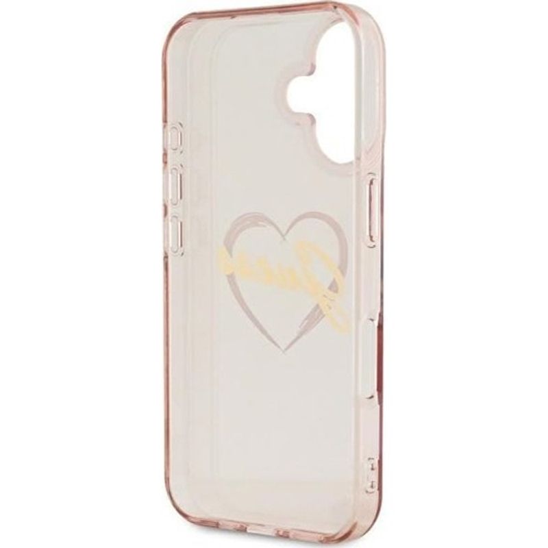 Laptop, Telefoane si Tablete - Telefoane mobile si accesorii - Accesorii Telefoane - Huse telefoane - Husa pentru iPhone 16 - Guess Hardcase IML Heart (GUHCP16SHCHGSPP) - Roz - Infinity.ro