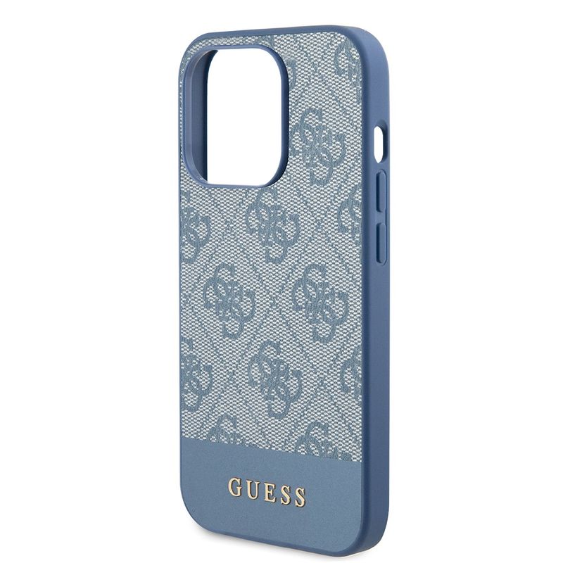 Laptop, Telefoane si Tablete - Telefoane mobile si accesorii - Accesorii Telefoane - Huse telefoane - Husa pentru iPhone 15 Pro Max - Guess Hardcase 4G Stripe Collection (GUHCP15XG4GLBL) - Albastru - Infinity.ro