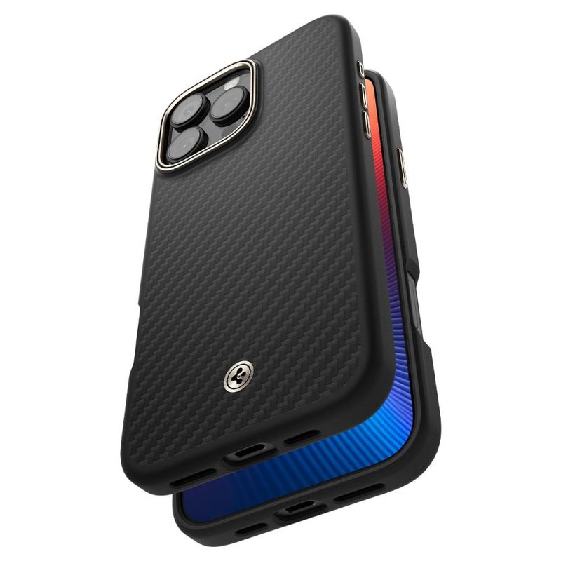 Laptop, Telefoane si Tablete - Telefoane mobile si accesorii - Accesorii Telefoane - Huse telefoane - Husa pentru iPhone 16 Pro Max - Spigen Enzo Aramid MagSafe - Negru / Natural - Infinity.ro
