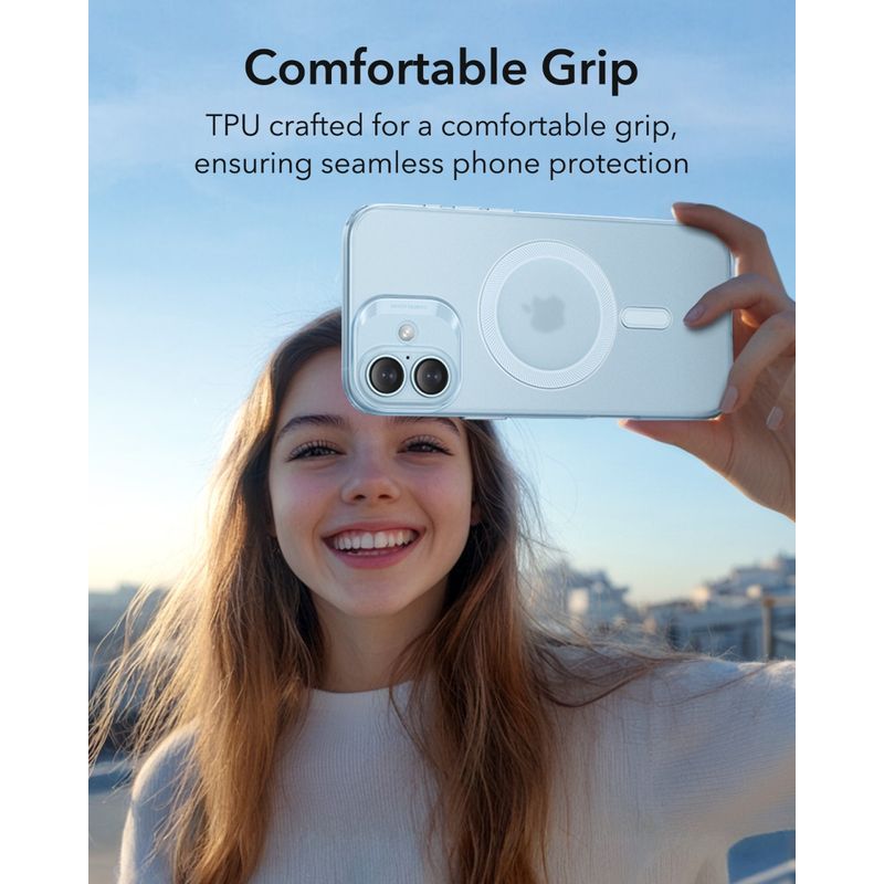 Laptop, Telefoane si Tablete - Telefoane mobile si accesorii - Accesorii Telefoane - Huse telefoane - Husa pentru iPhone 16 - ESR Zero HaloLock - Frosted Albastru - Infinity.ro