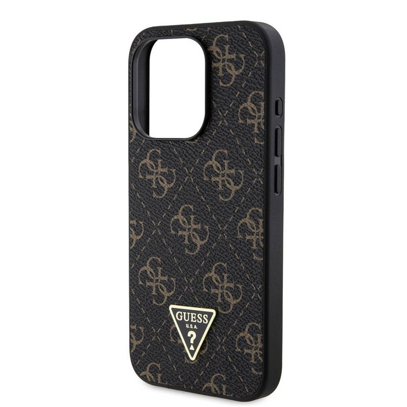 Laptop, Telefoane si Tablete - Telefoane mobile si accesorii - Accesorii Telefoane - Huse telefoane - Husa pentru iPhone 16 Pro - Guess Hardcase 4G Triangle Metal Logo (GUHCP16LPG4GPH) - Alb - Infinity.ro