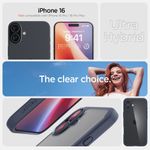 Laptop, Telefoane si Tablete - Telefoane mobile si accesorii - Accesorii Telefoane - Huse telefoane - Husa pentru iPhone 16 - Spigen Ultra Hybrid - Albastru inchis Albastru - Infinity.ro