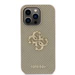 Laptop, Telefoane si Tablete - Telefoane mobile si accesorii - Accesorii Telefoane - Huse telefoane - Husa pentru iPhone 15 Pro - Guess Leather Perpentruated 4G (GUHCP15LPSP4LGD) - Auriu - Infinity.ro