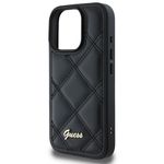 Laptop, Telefoane si Tablete - Telefoane mobile si accesorii - Accesorii Telefoane - Huse telefoane - Husa pentru iPhone 16 Pro - Guess Quilted Metal Logo (GUHCP16LPSQSQSK) - Negru - Infinity.ro