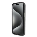 Laptop, Telefoane si Tablete - Telefoane mobile si accesorii - Accesorii Telefoane - Huse telefoane - Husa pentru iPhone 15 Pro - Guess Ring Stand Script Glitter MagSafe (GUHMP15LHRSGSK) - Negru - Infinity.ro