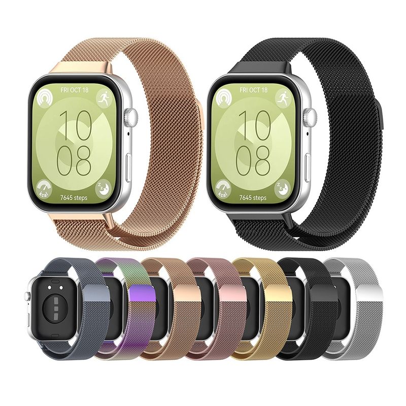 Laptop, Telefoane si Tablete - Wearables si gadgeturi - Wearables - Smartwatch-uri - Curea pentru Huawei Watch Fit 3 - Techsuit Watchband (W009) - Rose Auriu - Infinity.ro