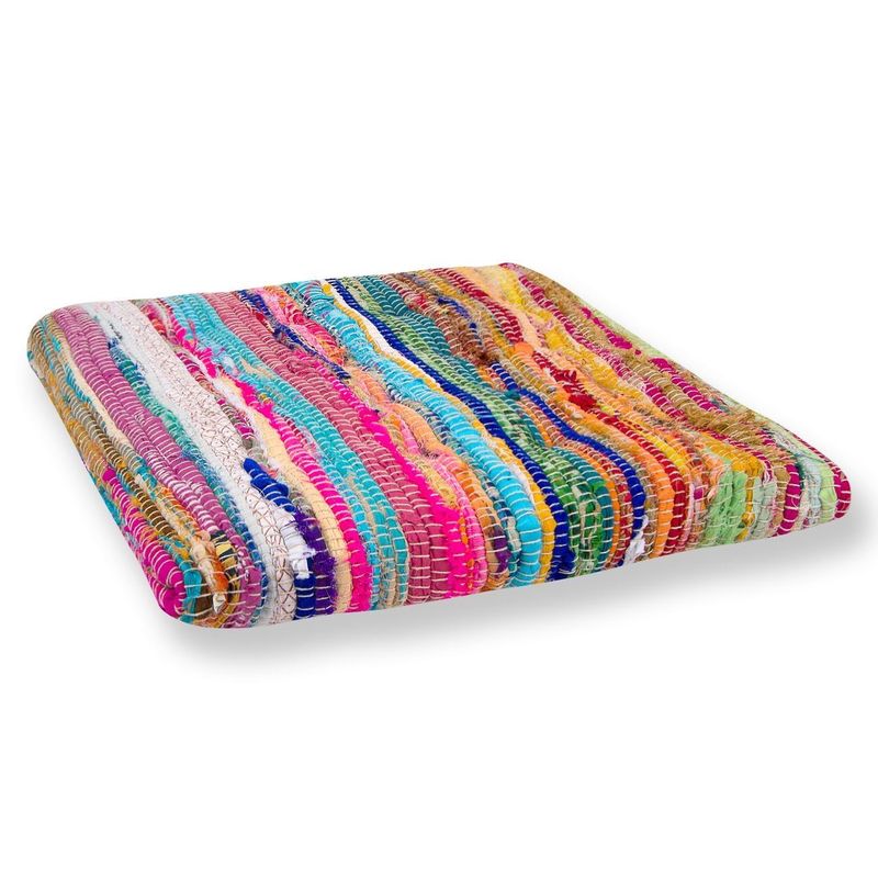 Casa si Gradina - Textile si covoare - Perne si pilote - Perne - Perna scaun, model chindi, dimensiune 40x 40cm, grosime 5cm, multicolor - Infinity.ro
