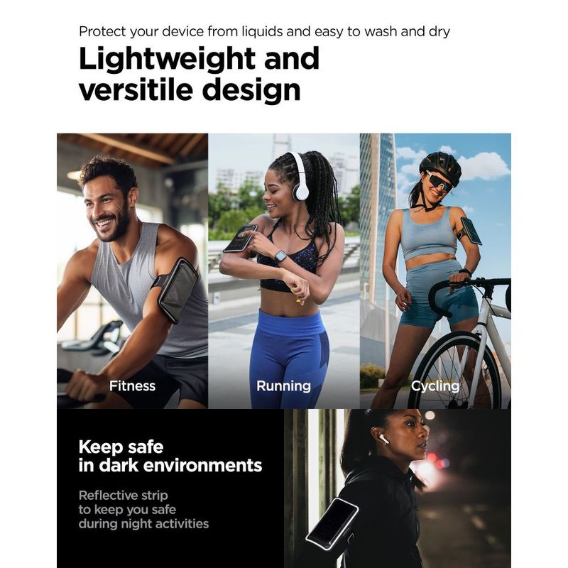 Laptop, Telefoane si Tablete - Telefoane mobile si accesorii - Accesorii Telefoane - Huse telefoane - Husa de Telefon pentru Alergare, max 6.9" - Spigen Dynamic Shield (A703) - Negru - Infinity.ro