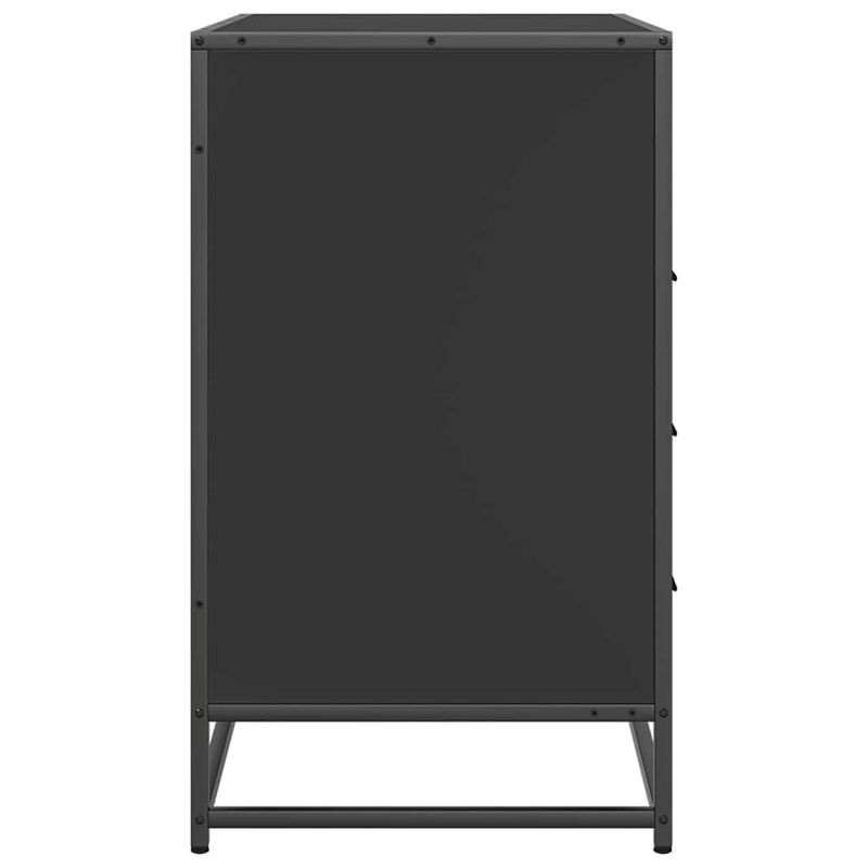 Casa si Gradina - Mobilier - Comode si corpuri - Comode - Dulap cu sertare, negru, 70x41x70 cm, lemn compozit - Infinity.ro