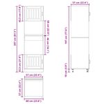 Casa si Gradina - Mobilier - Comode si corpuri - Corpuri bucatarie - Dulapuri pentru cuptor 2 buc KalmarLemn vechi Lemn prelucrat - Infinity.ro