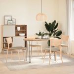 Casa si Gradina - Mobilier - Feronerie si accesorii mobila - Picioare de masa in ac de par 4 buc Otel natural Otel solid, model 2 rods, mărime 72 cm - Infinity.ro