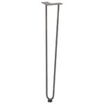 Casa si Gradina - Mobilier - Feronerie si accesorii mobila - Picioare de masa in ac de par 4 buc Otel natural Otel solid, model 2 rods, mărime 72 cm - Infinity.ro
