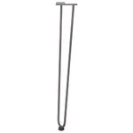 Casa si Gradina - Mobilier - Feronerie si accesorii mobila - Picioare de masa in ac de par 4 buc Otel natural Otel solid, model 2 rods, mărime 72 cm - Infinity.ro