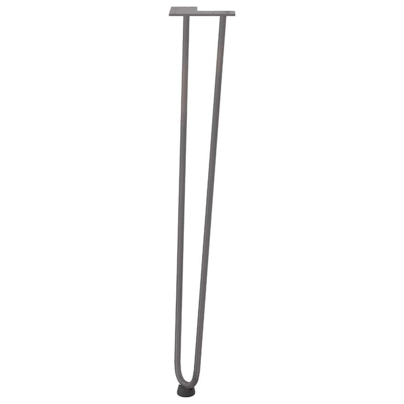 Casa si Gradina - Mobilier - Feronerie si accesorii mobila - Picioare de masa in ac de par 4 buc Otel natural Otel solid, model 2 rods, mărime 72 cm - Infinity.ro