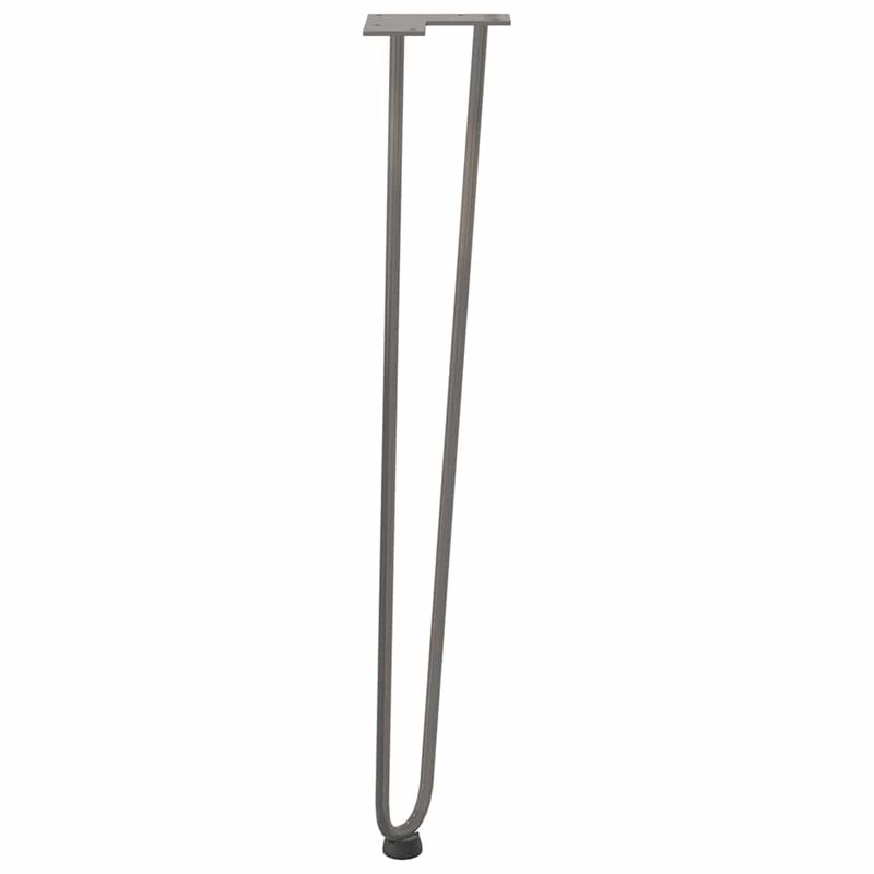 Casa si Gradina - Mobilier - Feronerie si accesorii mobila - Picioare de masa in ac de par 4 buc Otel natural Otel solid, model 2 rods, mărime 72 cm - Infinity.ro