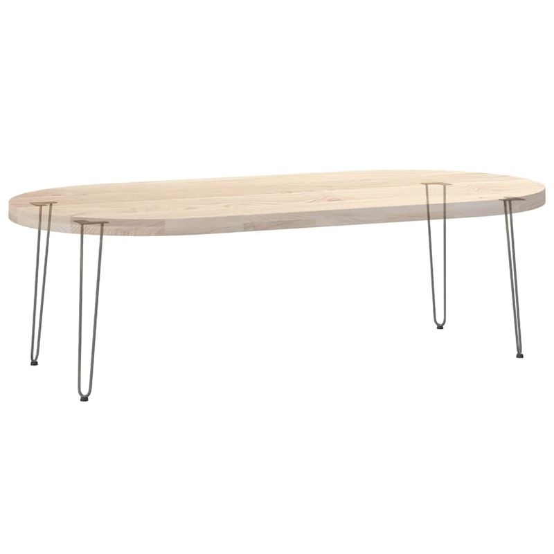 Casa si Gradina - Mobilier - Feronerie si accesorii mobila - Picioare de masa in ac de par 4 buc Otel natural Otel solid, model 2 rods, mărime 72 cm - Infinity.ro