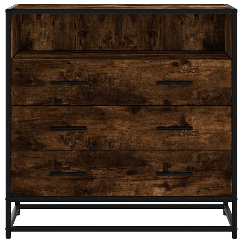 Casa si Gradina - Mobilier - Comode si corpuri - Comode - Dulap cu sertar, stejar fumuriu, 70x41x70 cm, lemn prelucrat - Infinity.ro