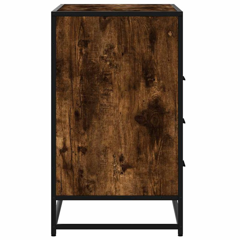 Casa si Gradina - Mobilier - Comode si corpuri - Comode - Dulap cu sertar, stejar fumuriu, 70x41x70 cm, lemn prelucrat - Infinity.ro