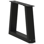 Casa si Gradina - Mobilier - Feronerie si accesorii mobila - Picioare pentru masa in forma de V 2 buc Negru Otel - Infinity.ro