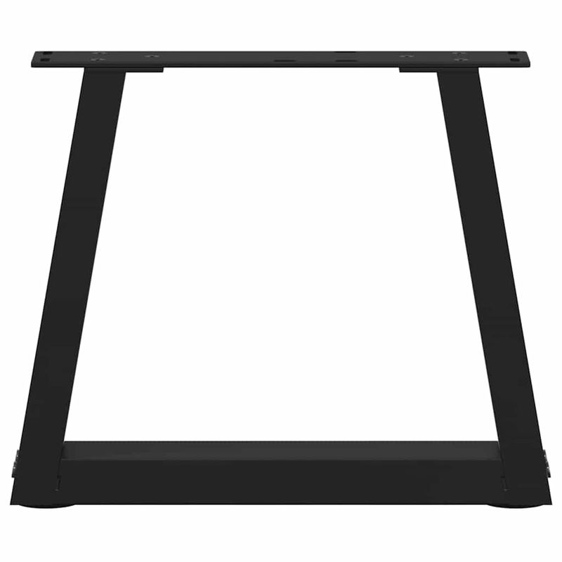 Casa si Gradina - Mobilier - Feronerie si accesorii mobila - Picioare pentru masa in forma de V 2 buc Negru Otel - Infinity.ro