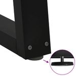 Casa si Gradina - Mobilier - Feronerie si accesorii mobila - Picioare pentru masa in forma de V 2 buc Negru Otel - Infinity.ro
