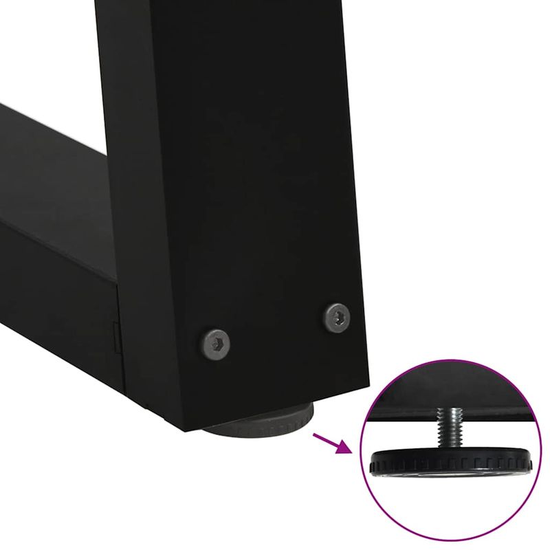 Casa si Gradina - Mobilier - Feronerie si accesorii mobila - Picioare pentru masa in forma de V 2 buc Negru Otel - Infinity.ro